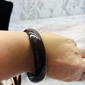 Mahogany Dark Brown Bangle Bracelet